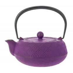 Japanese teapot cast iron, IWACHU KOSHI 0,55lt, purple