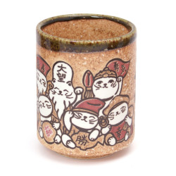 tasse japonaise à thé en céramique 7 chats NEKO