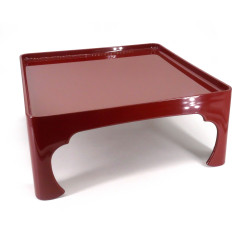 Square dining tray on legs, red, SOWAZEN AKA