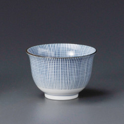 japanese blue lines teacup SENDAN TOKUSA SENCHA