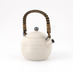 Japanese ceramic teapot, SHIRO, White