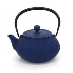 japanese Cast Iron Teapots IWACHU, arare, blue, 0,8lt 
