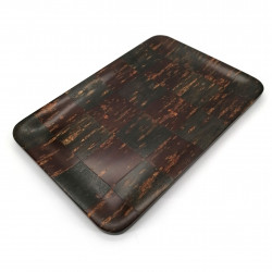 Rectangular cherry bark tray, ICHIMATSU