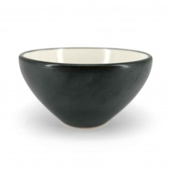 Tasse à thé japonaise en céramique, noir et blanc - JIMINA