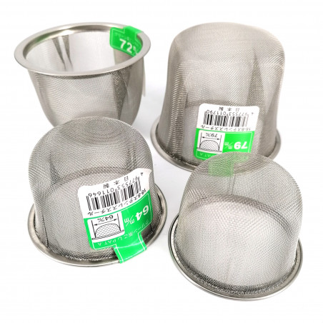Filter für japanische Gusseisenteekanne INOX, Größe Ihrer Wahl zwischen 53 mm und 74 mm