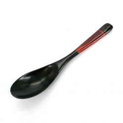 Hollow spoon in black cedar wood, NURIWAKE