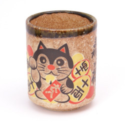 tasse japonaise à thé en céramique chat NEKO