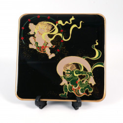 Japanese decorative resin coaster, FUJINRAIJIN