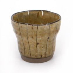Japanese green Soba choko cups ceramic BEJI