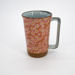 Taza de té japonesa grande de cerámica - Kiku Rose