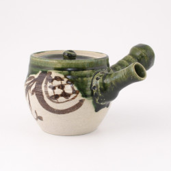Japanese teapot, ORIBE, green