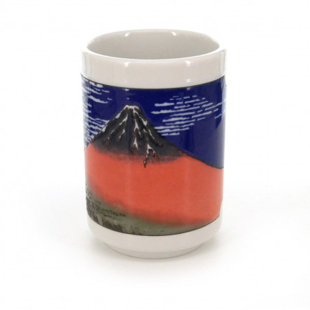 teacup with pictures fujisan white AKAFUJI