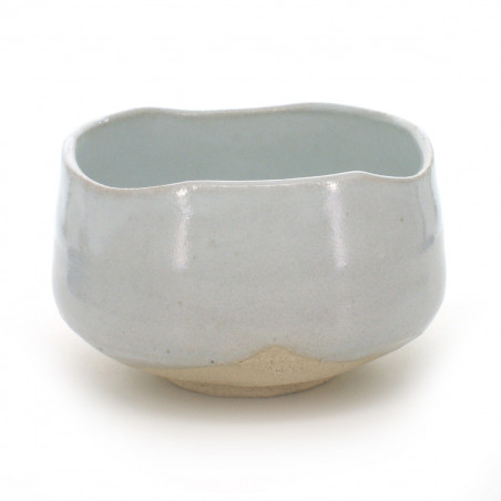 Japanese tea bowl for ceremony - chawan, SHIRO KOHIKI, white
